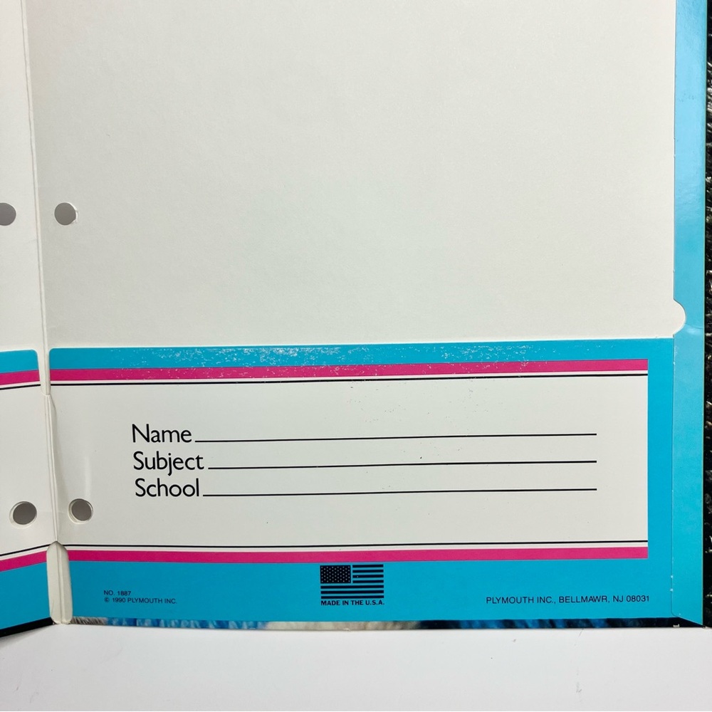 Vintage Folder Kitten Bundle of 2 80s School Supply 1987 - Picture 13 of 17